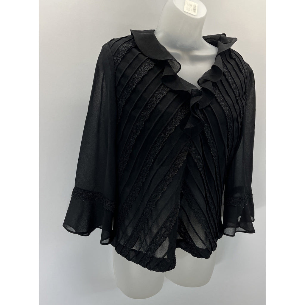 Emma James Victorian Gothic Blouse Sz 10 Lace Fairy Grunge