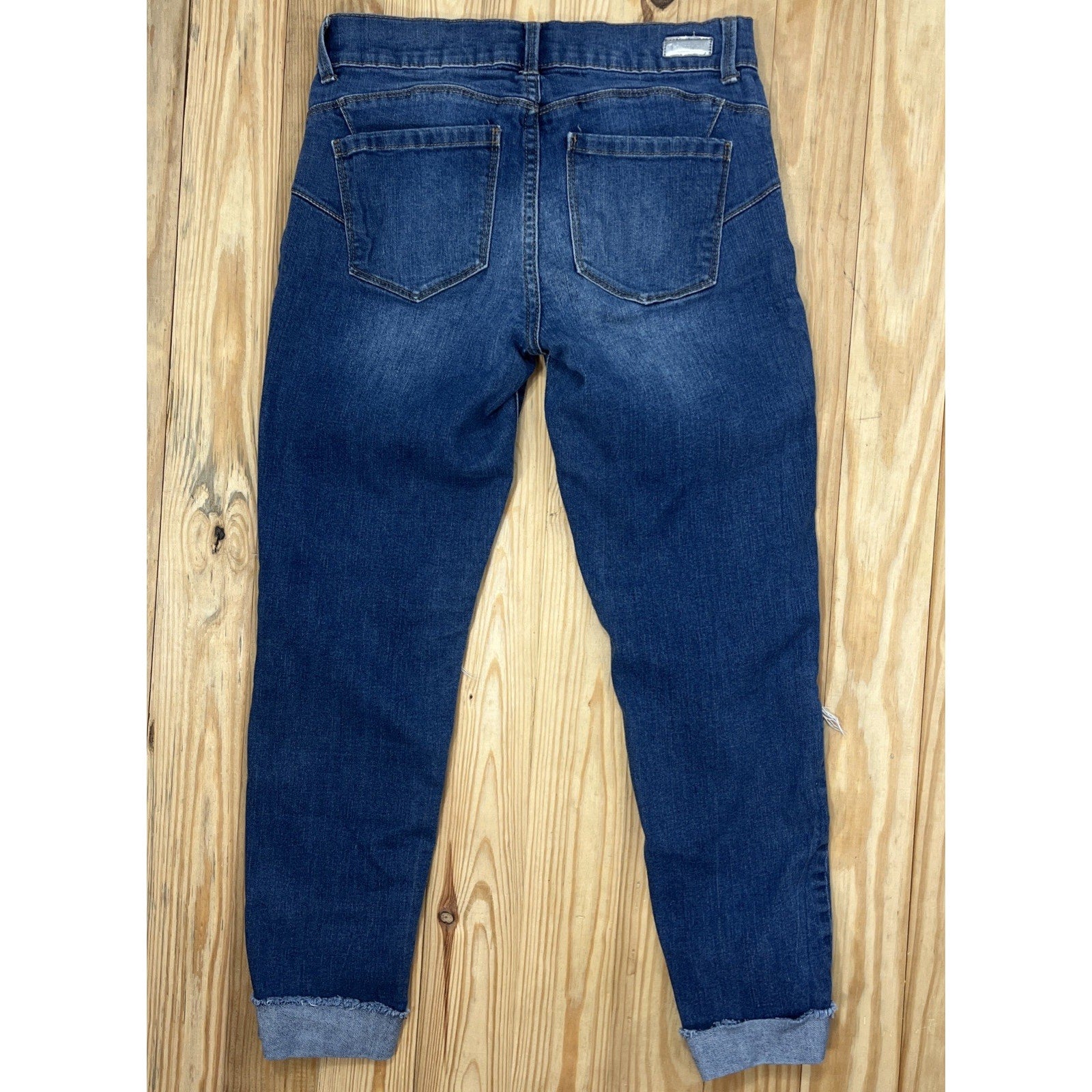 Juicy Couture Skinny Jeans Womens Sz 2 Stretch Distressed Blue Denim