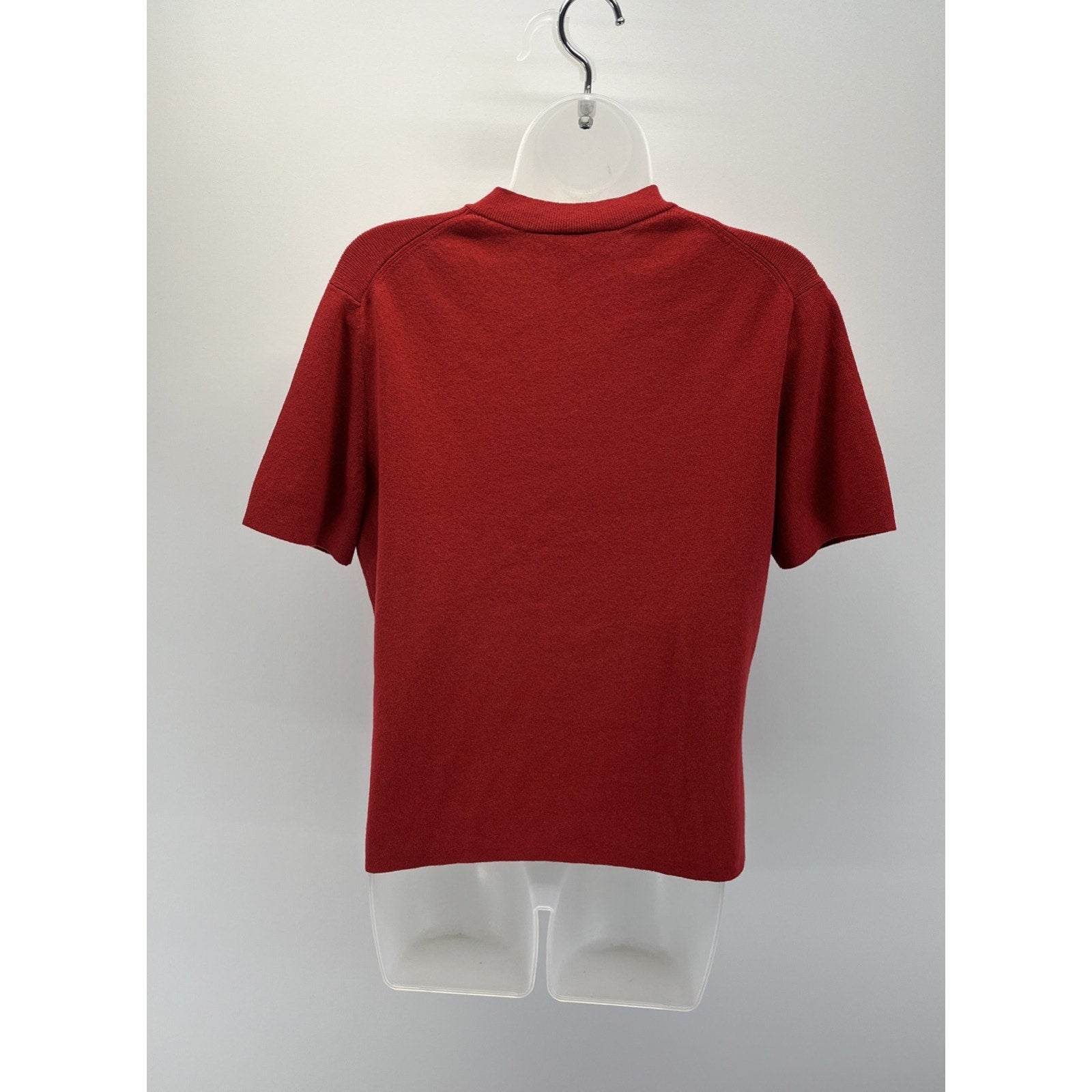 Talbots Vintage V-Neck Short Sleeve Knit Top Women’s Size Large