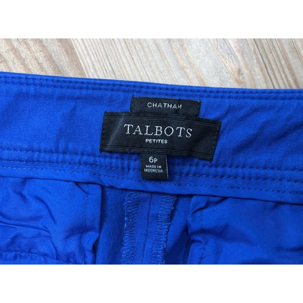 Talbots Chatham Ankle Pants In Royal Blue Size 6p Casual Corpcore