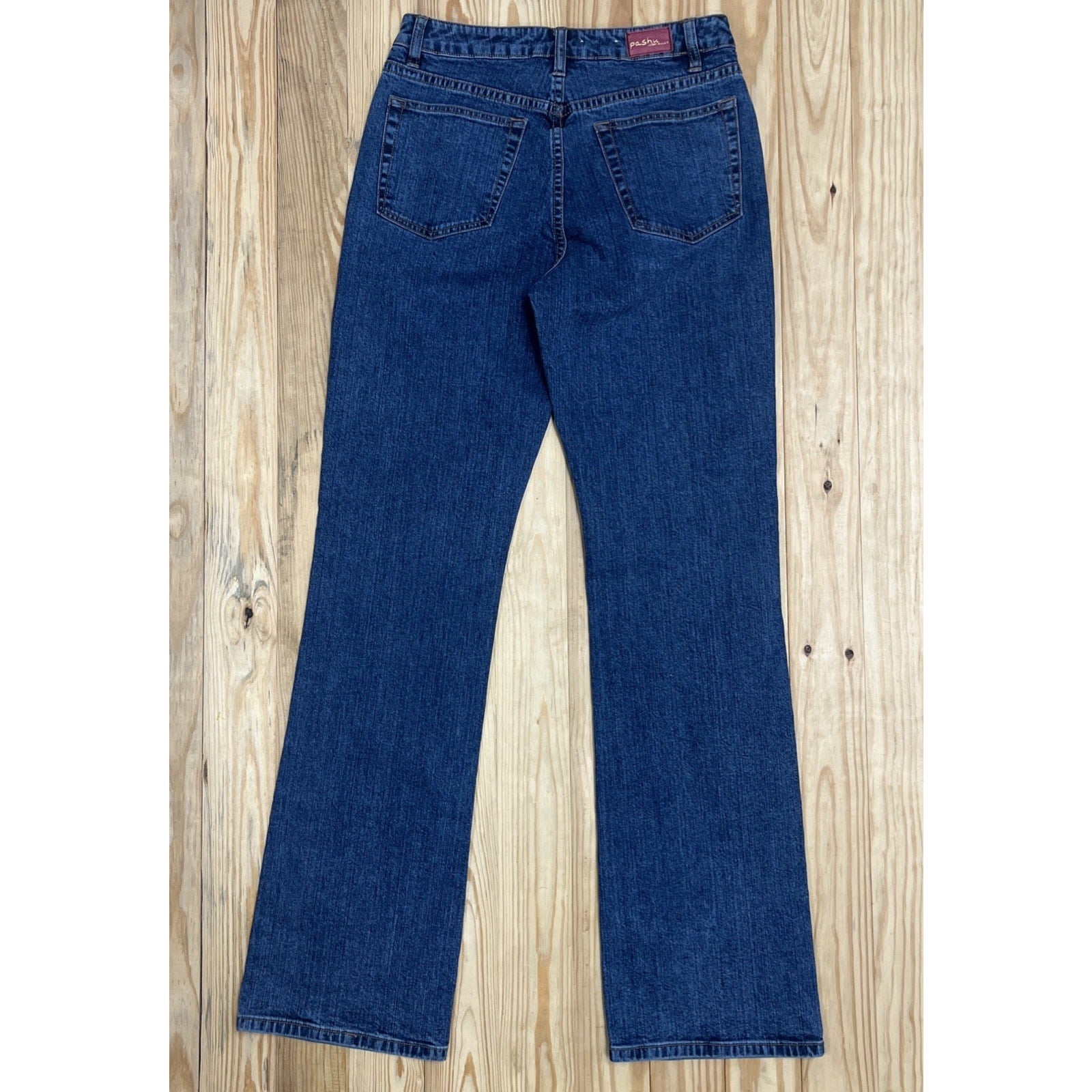 Pashu Jean Women 4 Unbelievable Bootcut Stretch Denim High Rise Pant 28x33 EUC