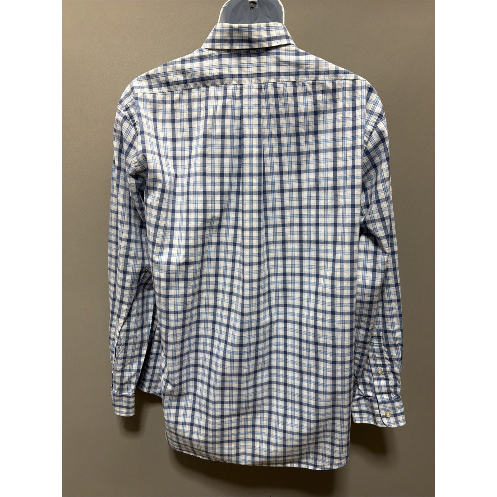 Vineyard Vines Slim Fit Tucker Shirt Men's Large Long Sleeve Blue Plaid