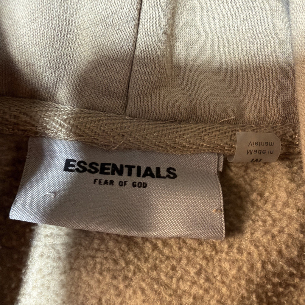 Fear of God Essentials Hoodie Men's M Tan Streetwear Boxy Streetwear Pullover
