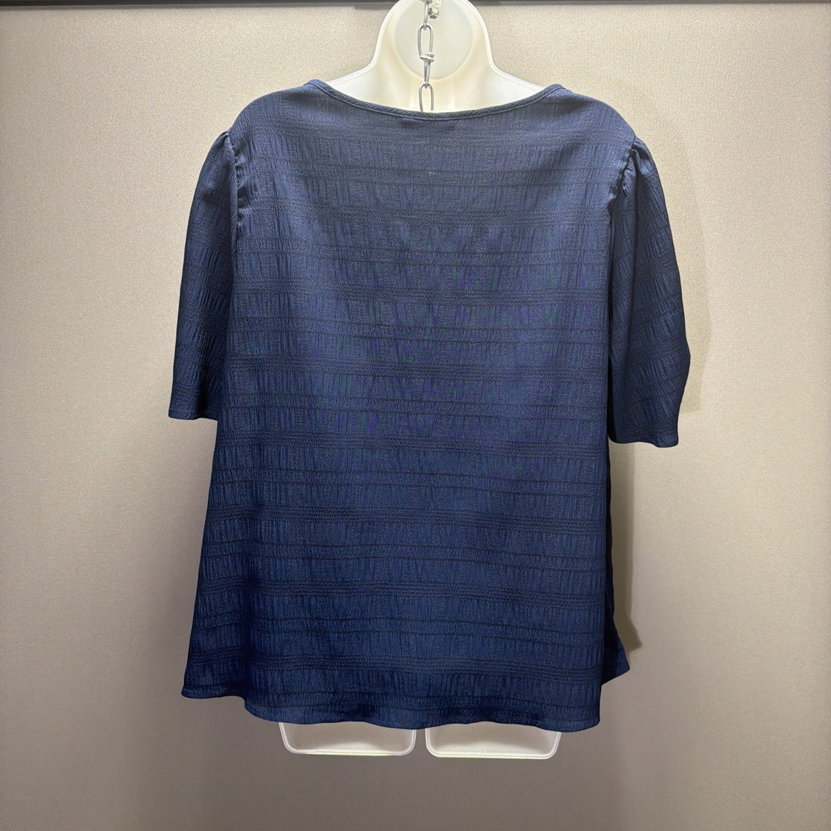 Bloomchic Women Gathered Sleeve Split Neck Blouse Size 12 NWOT