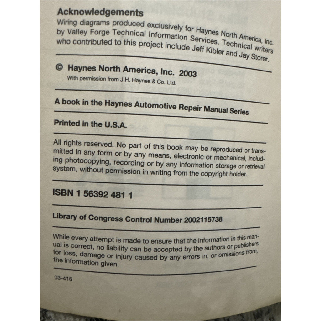 Isuzu Rodeo & Amigo Honda Passport 1989-2002 Haynes Repair Manual 47017