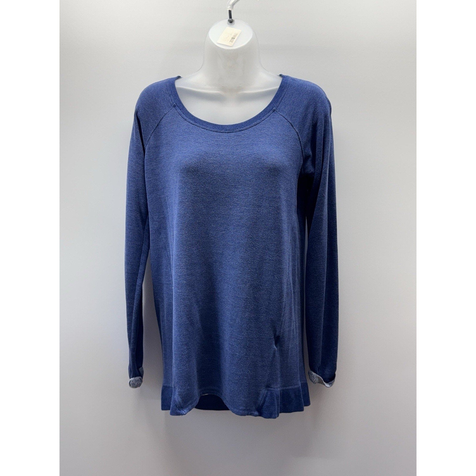 Alfani High Low Pajama Tunic Top Navy Blue Sleepwear Sleepshirt Women’s Size XS