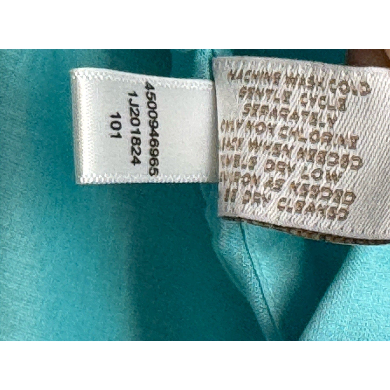CHICOS Lightweight Sheer Tunic 1/2 Button Front Pockets Blue Women’s Size 1/Med