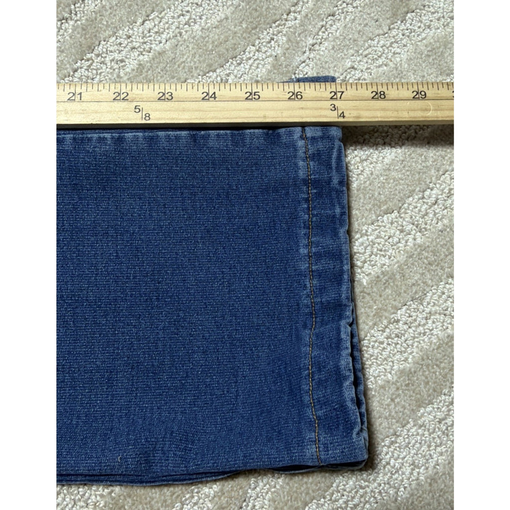 PAJAMA JEANS WOMEN'S PULL-ON BOOT LEG BLUE JEANS STRETCHY 30x27