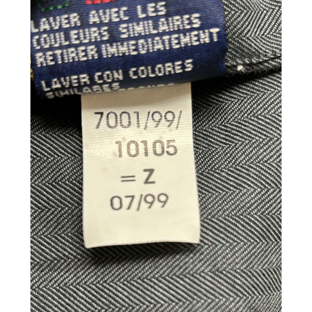 Tommy Hilfiger Vintage Men's Casual Button Down Shirt Long Sleeve Gray 16 34-35.