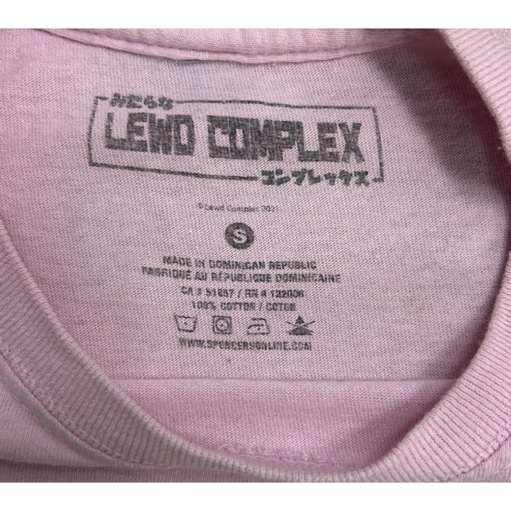 Lewd Complex - Love Yueri Pink T-Shirt - Small.