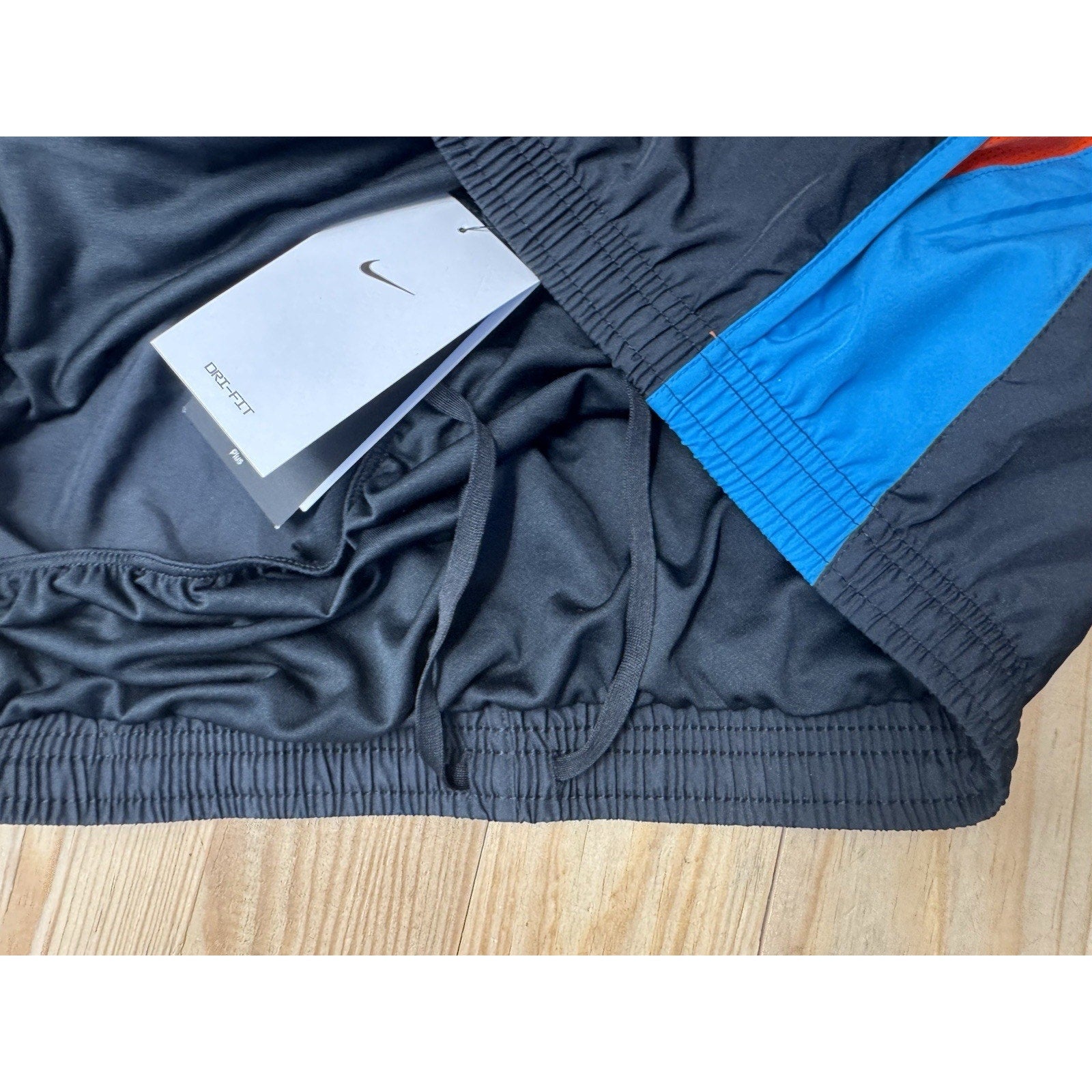 WOMEN'S NIKE DRI-FIT Running SHORTS BLACK BLUE ORANGE DH2563-042 SIZE 1X NWT