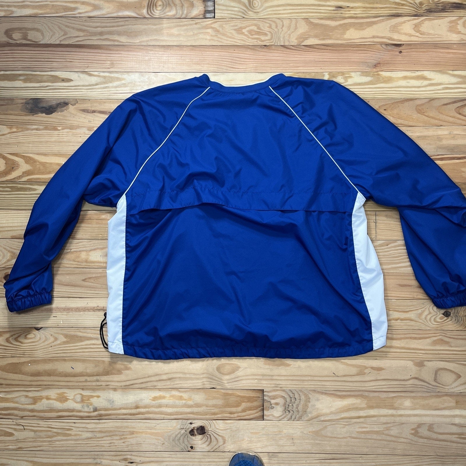 Augusta Sportswear Men V-Neck Pullover Windbreaker Jacket XL Blue