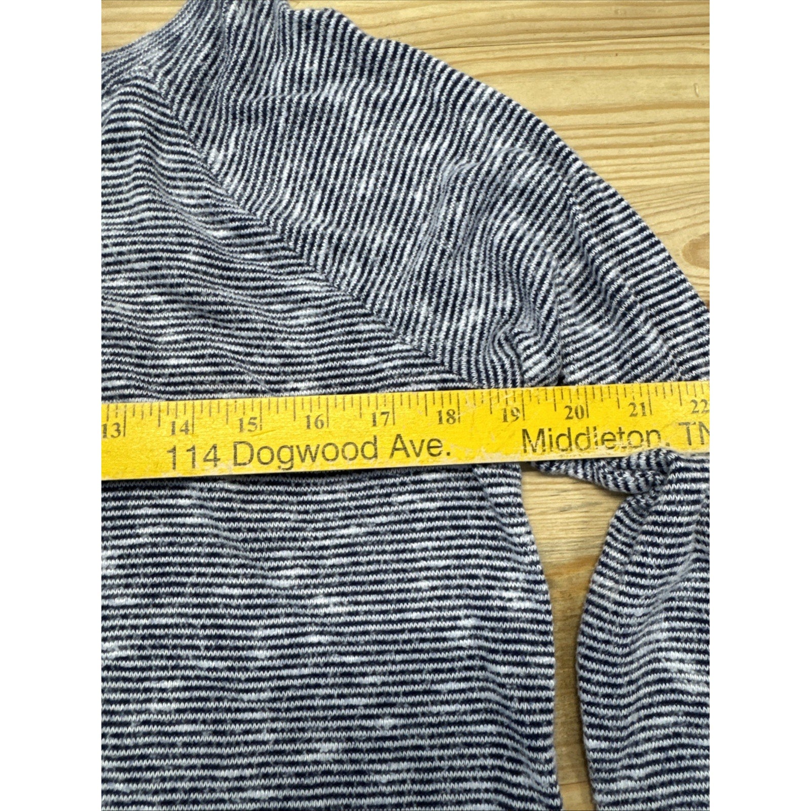 GAP Sport Gray And Black Striped Sweatshirt Women’s Size Large
