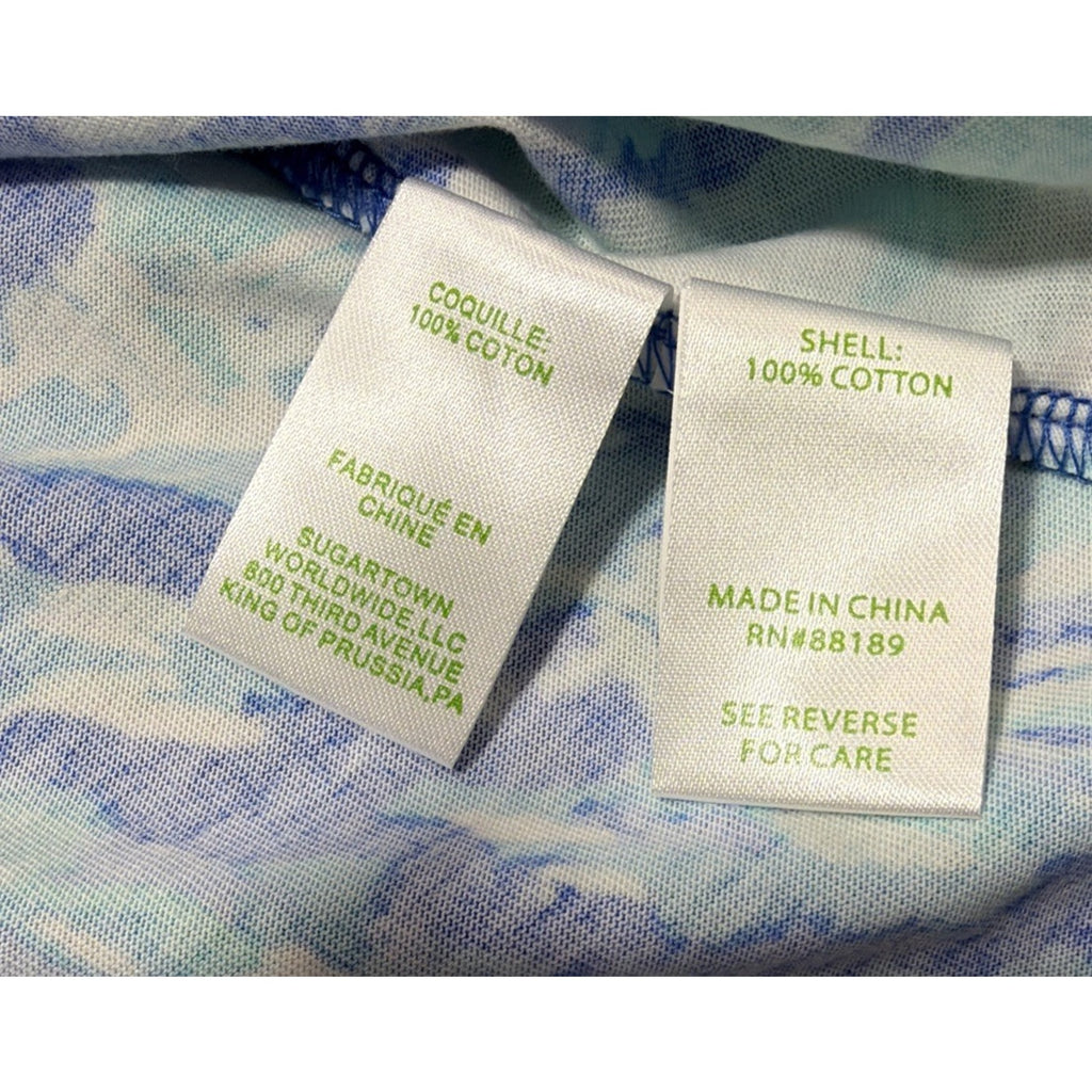 Lilly Pulitzer Regina Dress Ruffle Sleeve Keyhole Blue Haven Floral Size S