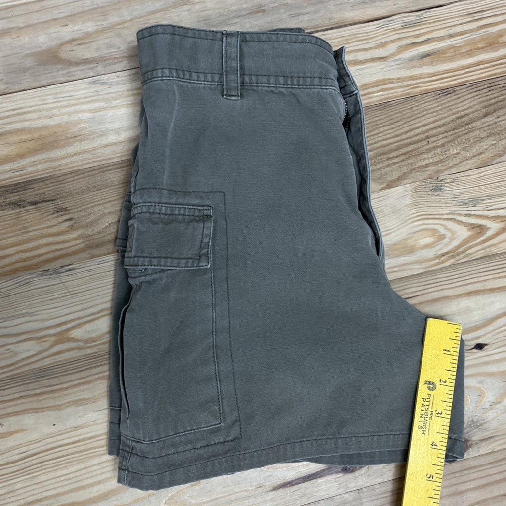 J Crew Women's Active Cargo Shorts Size 4 Khaki Brown Zipper Pockets 100% Cotton