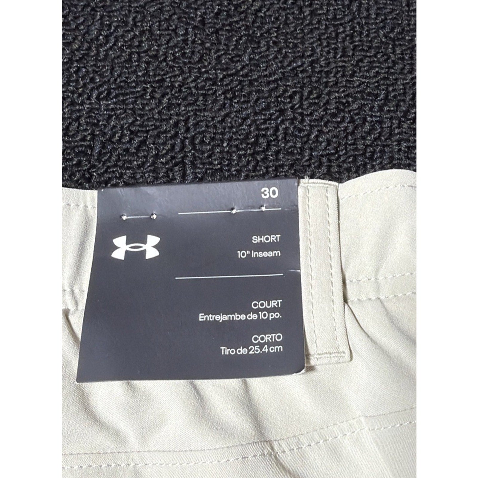 Under Armour Golf Shorts Mens 30 Biege UA Drive Performance 10" Inseam 1364409