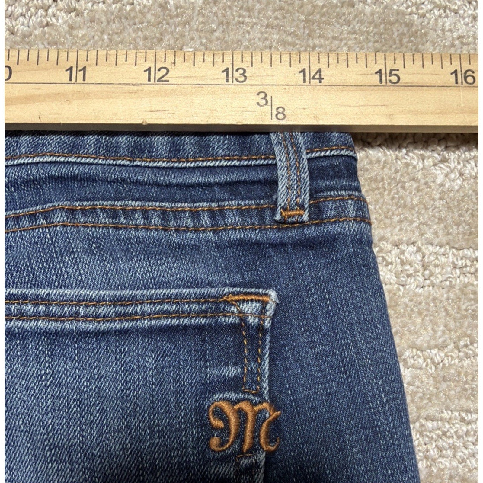 Miss Me Audrina Jeans Women's Size 28x32 Low Rise Bootcut Stretch 0748