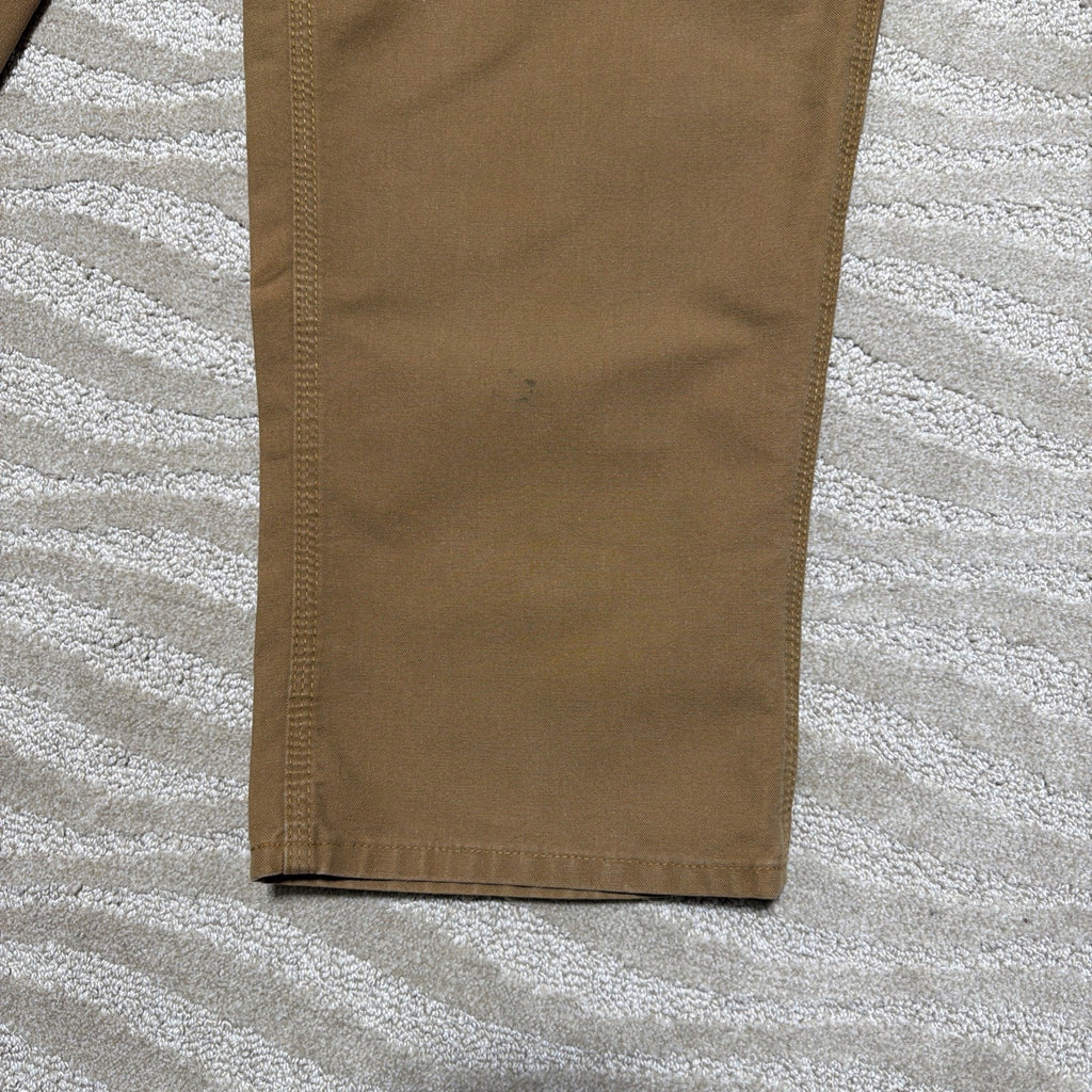 Carhartt Duck Brown Canvas Dungaree Fit Pants Men 46x30