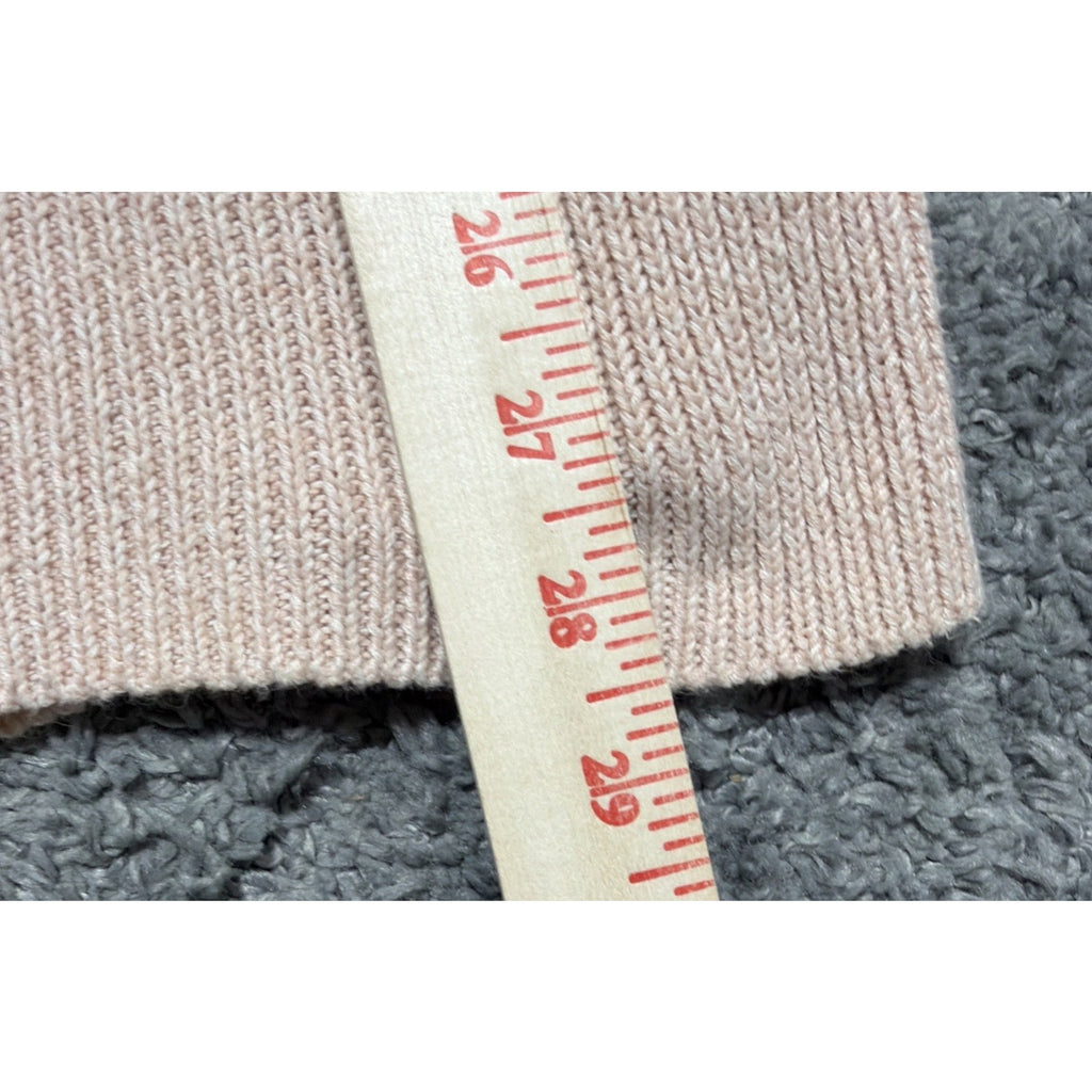 Karl Lagerfeld Paris Sweater Peach V-Neck Womens Size Large Minimalist