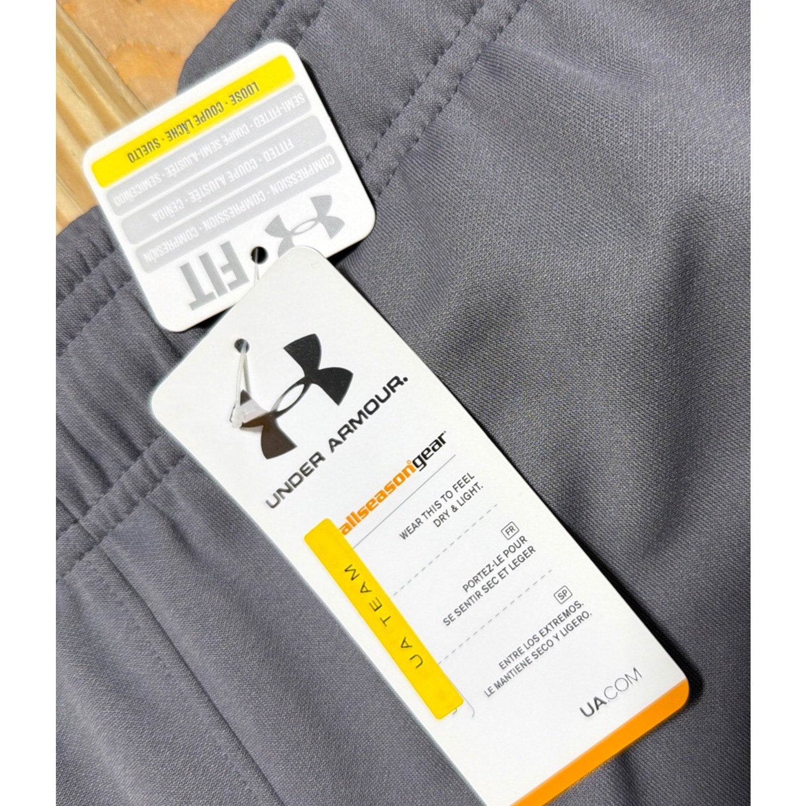 NWT Under Armour All Season Gear Womens Medium Workout Warm-Up Pants Grey