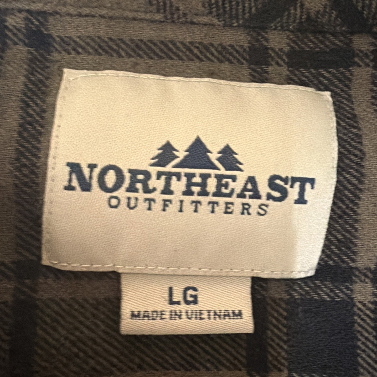 NORTHEAST OUTFITTERS CLASSIC LIGHTWEIGHT FLANNEL Brown PLAID MEN L