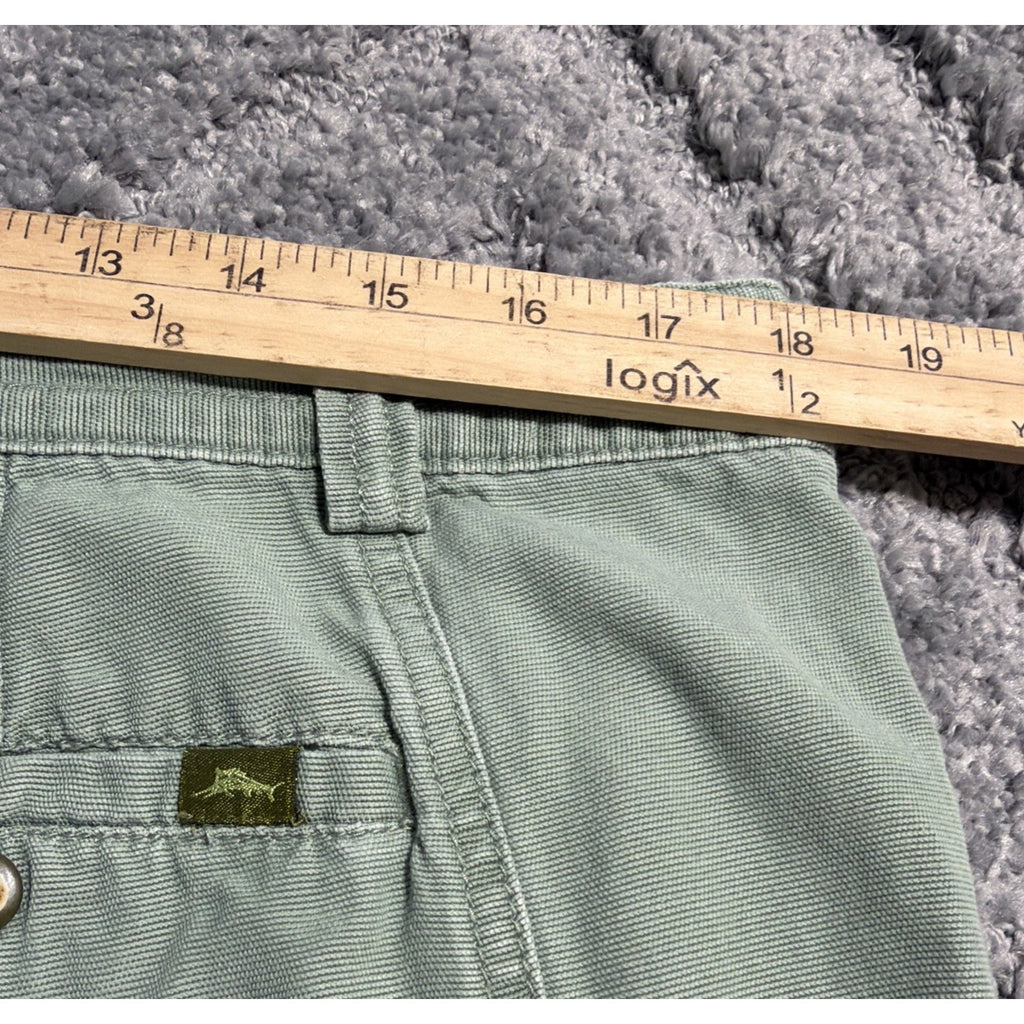 Tommy Bahama Relax Cargo Shorts Men's 36 Green Stretch Preppy 63-TR808
