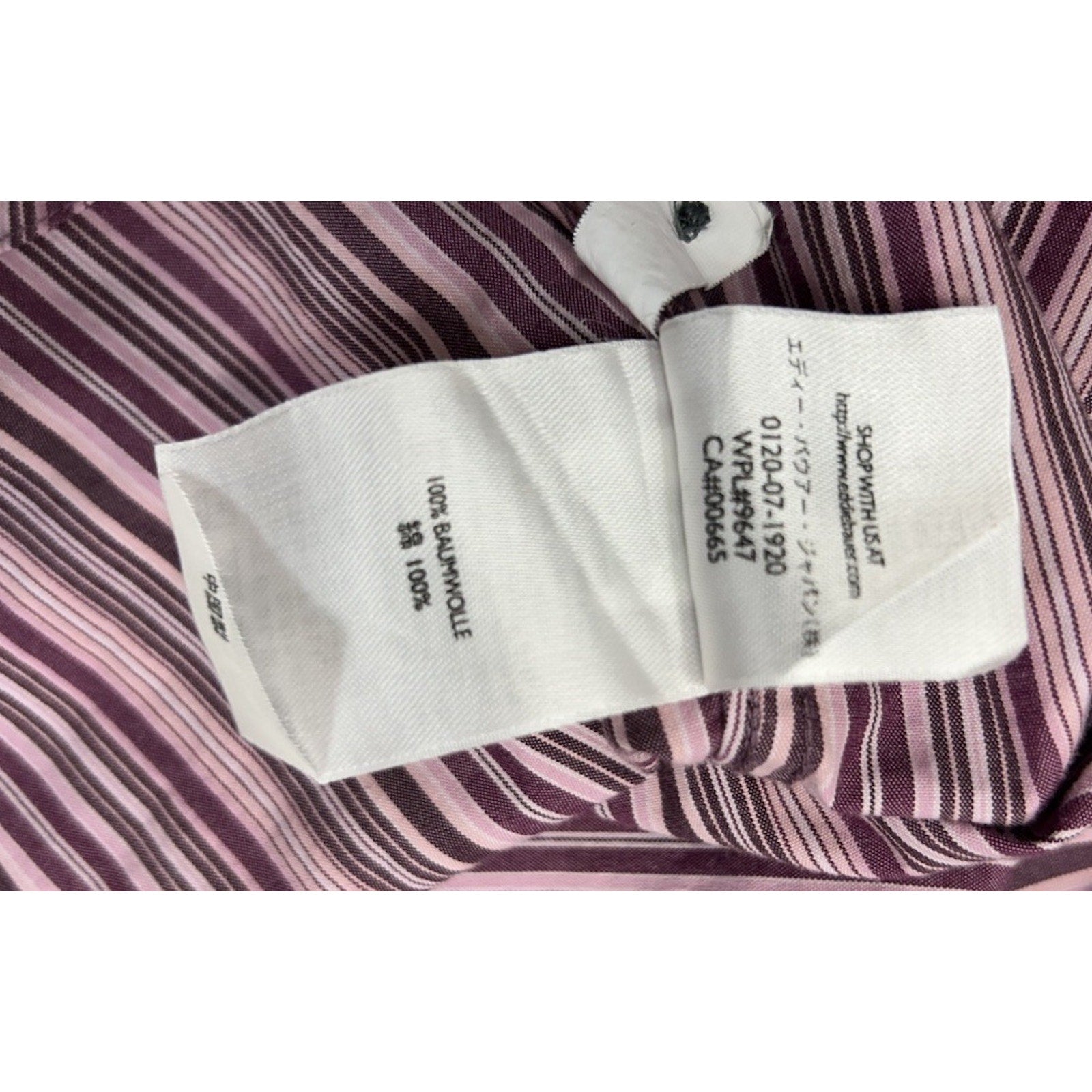 EDDIE BAUER WOMEN'S WRINKLE RESISTANT STRIPED COTTON SHIRT - SIZE XXL 9647.