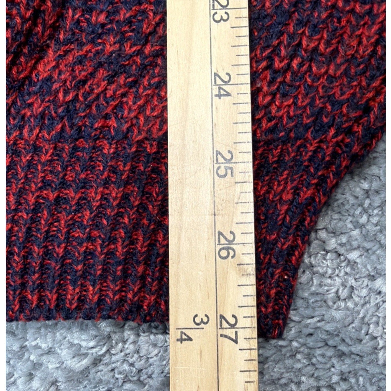 Wrangler Jeans Sweater Men's Large Vintage Color Block Knit Acrylic Sweatshirt