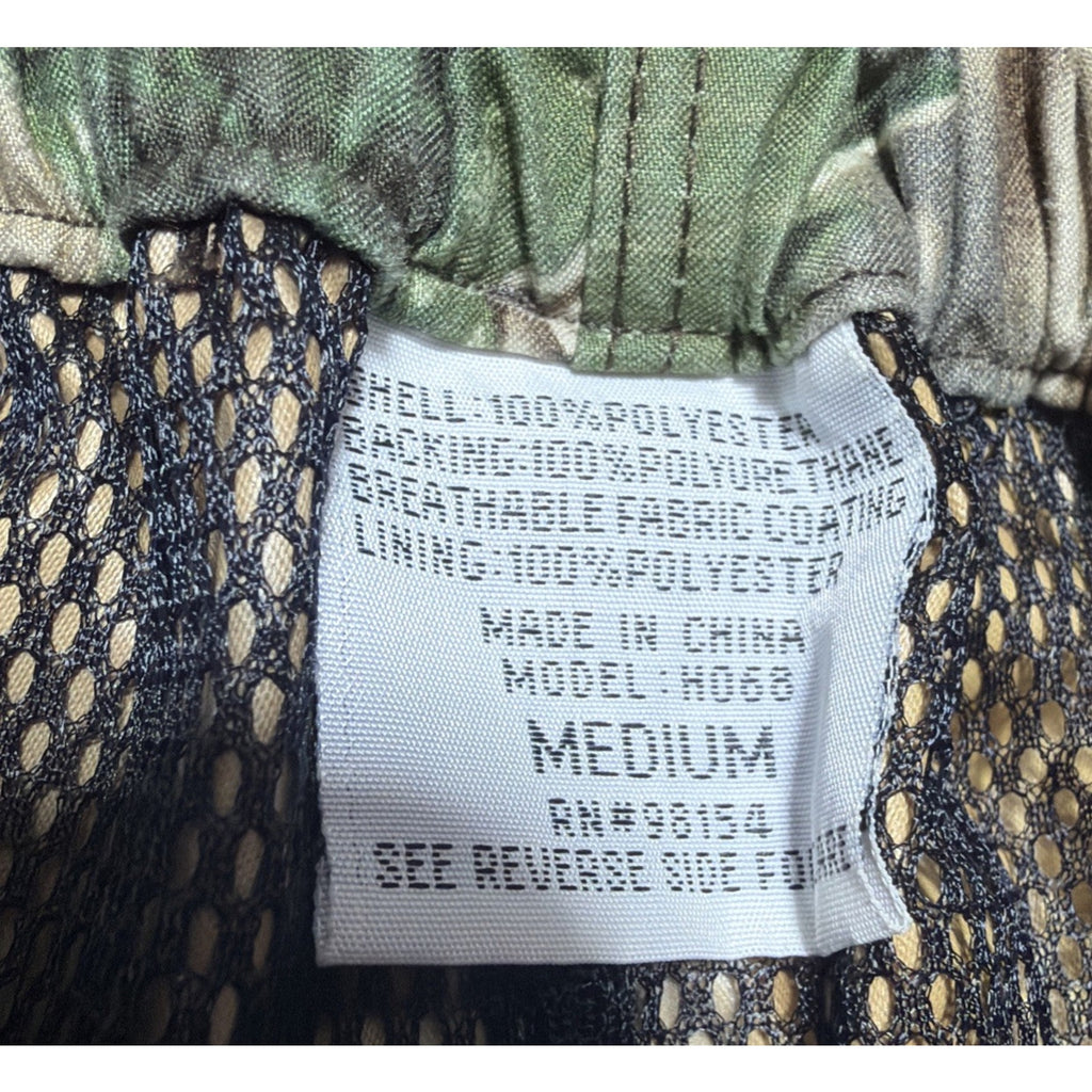 Stearns Dry Wear Realtree Camo Lined Waterproof Rain Pants M Hunting Outdoor