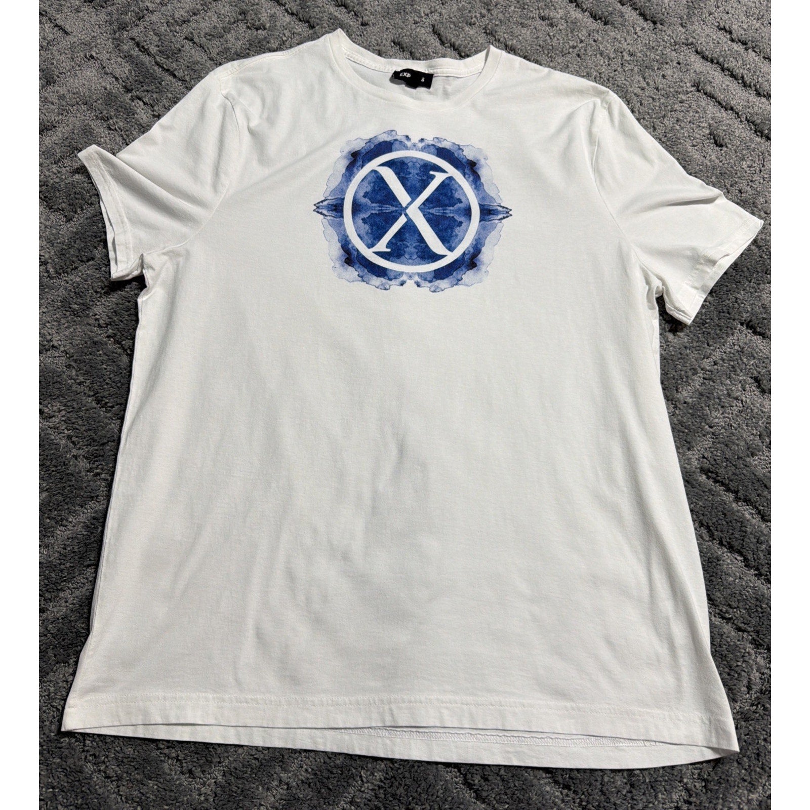 Express Men’s White Short Sleeve Graphic Tee Shirt Ex Marks The Spot - XXL