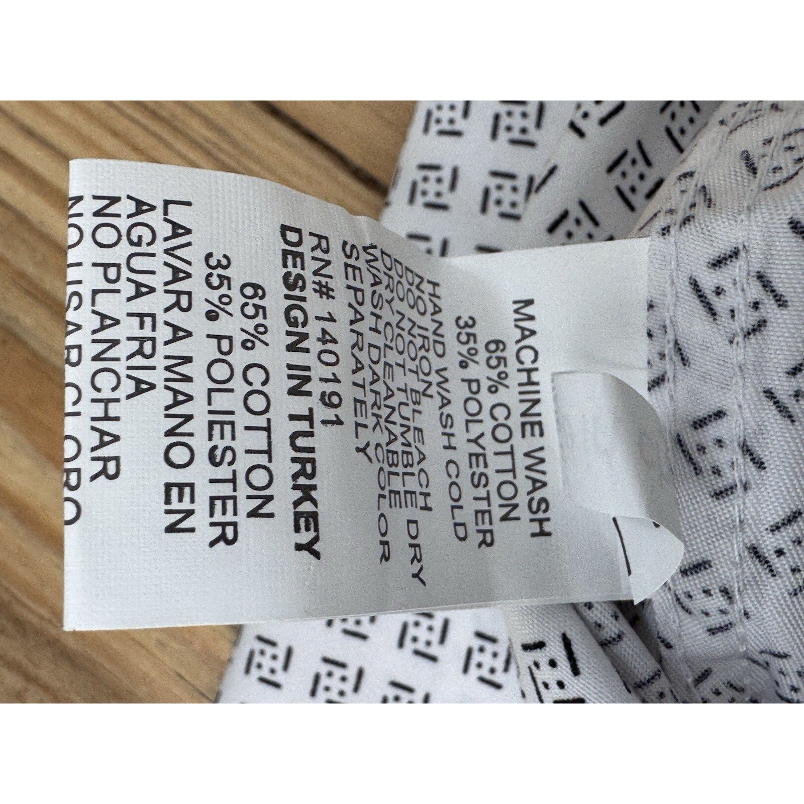 NWT Silver Stone White Black Geometric Print Modern Fit Button-Up Shirt Mens M