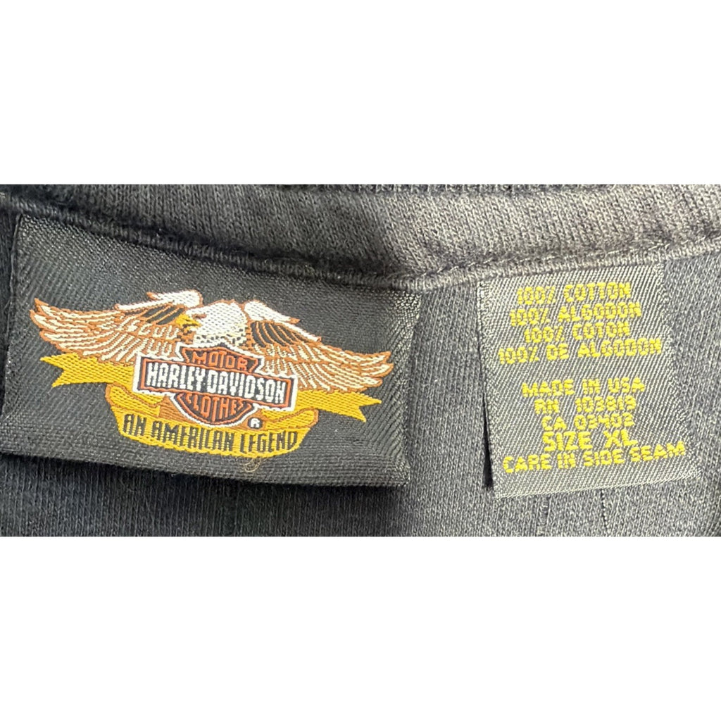 Harley-Davidson Mens Black 100 year Anniversary Polo Shirt Size XL Made In USA