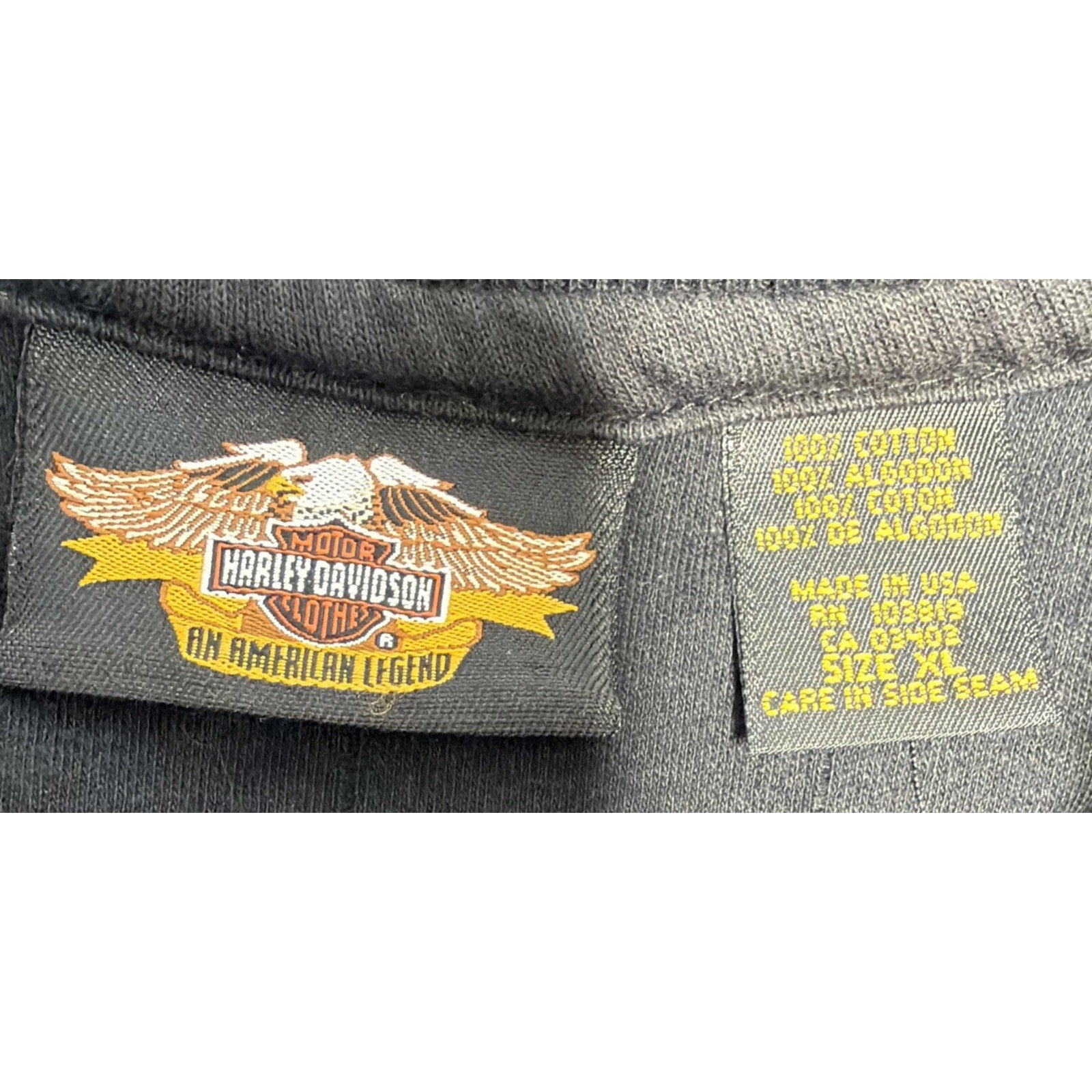 Harley-Davidson Mens Black 100 year Anniversary Polo Shirt Size XL Made In USA