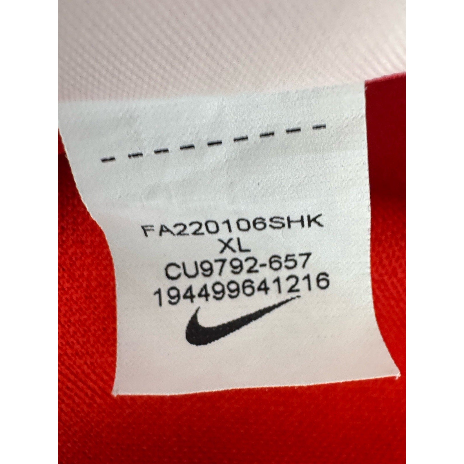 Nike Red Dri Fit Golf Casual Polo Rugby Shirt Men’s Size X-Large