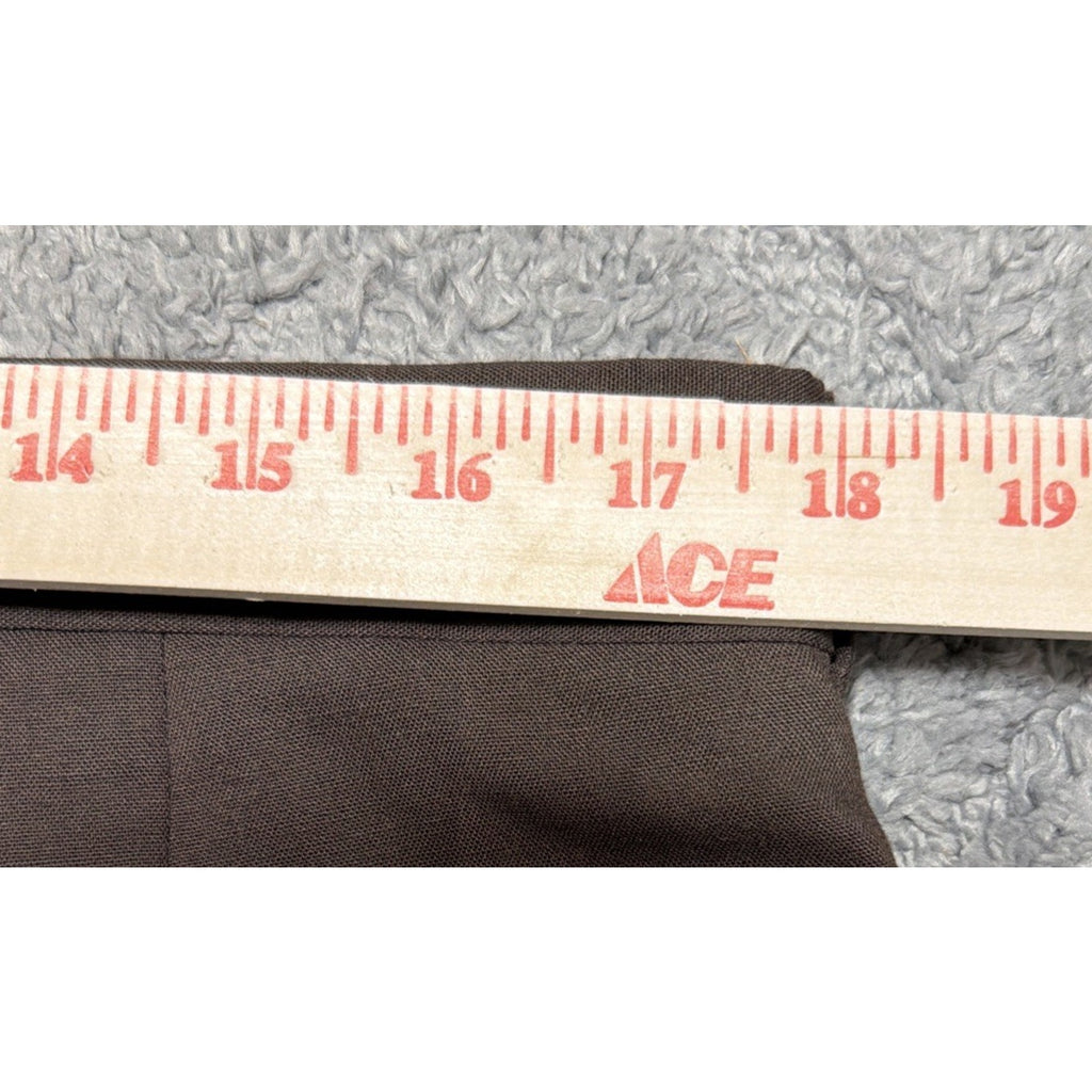 Roundtree & Yorke Wool Blend Pants Men 36x34 Brown Classic Ultimate Comfort NEW