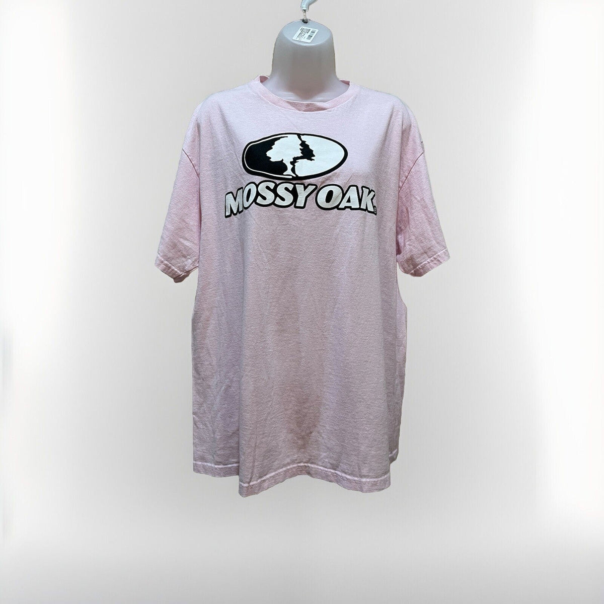 Woman's Mossy Oak T-Shirt Pink Size XL Short Sleeve Graphic Logo Design
