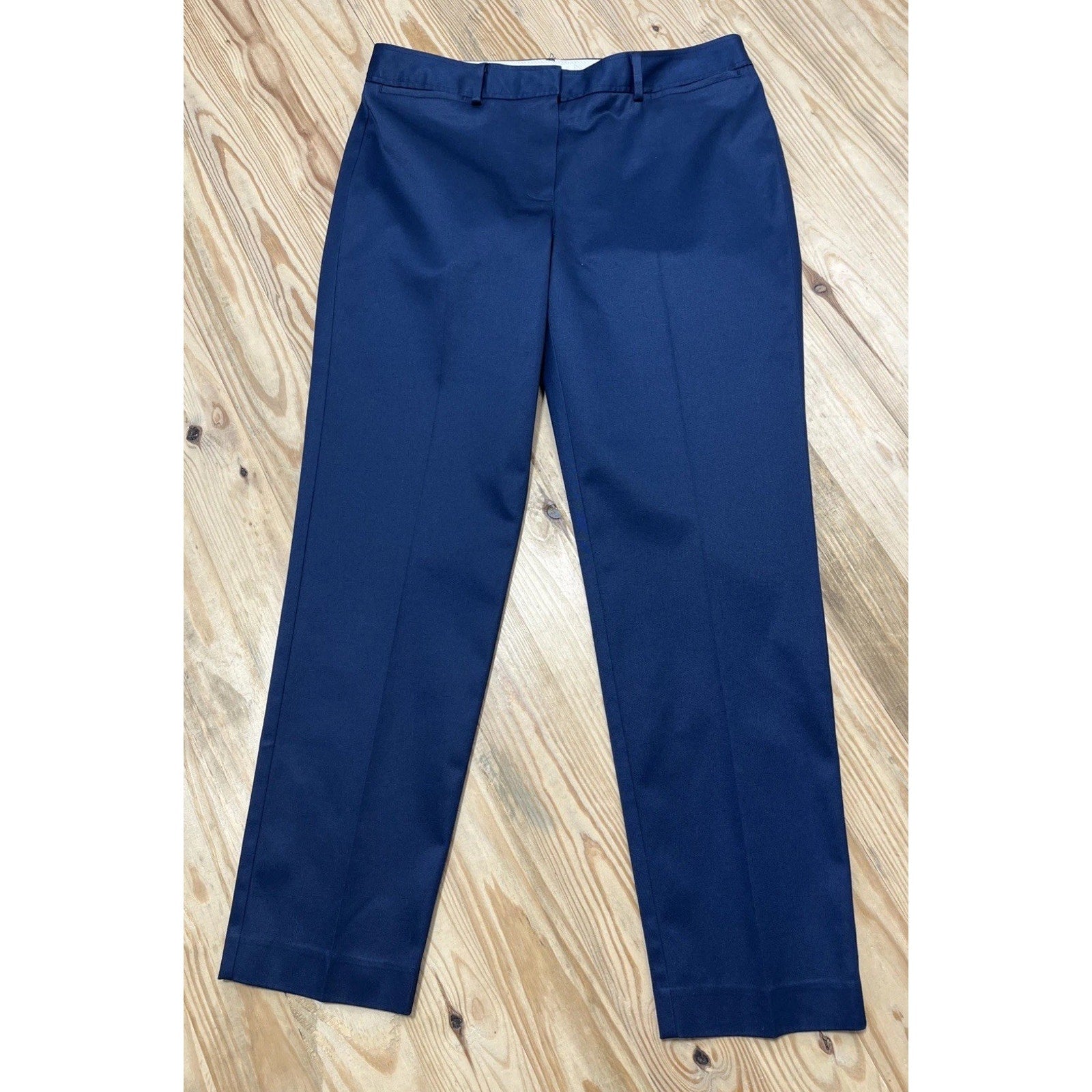 Orvis Dress Pants Womens Size 10 Navy Blue Pleated Front 33x28