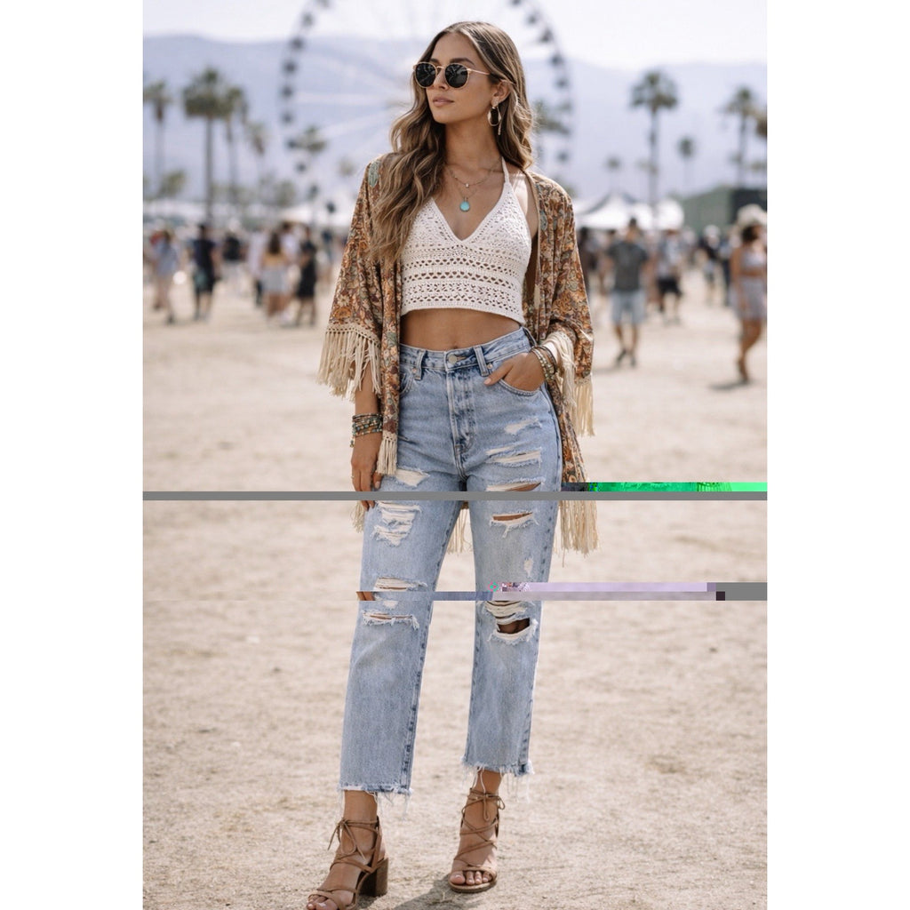 Levi’s Ribcage Straight Ankle 28 High Rise Distressed Light Wash Button Fly