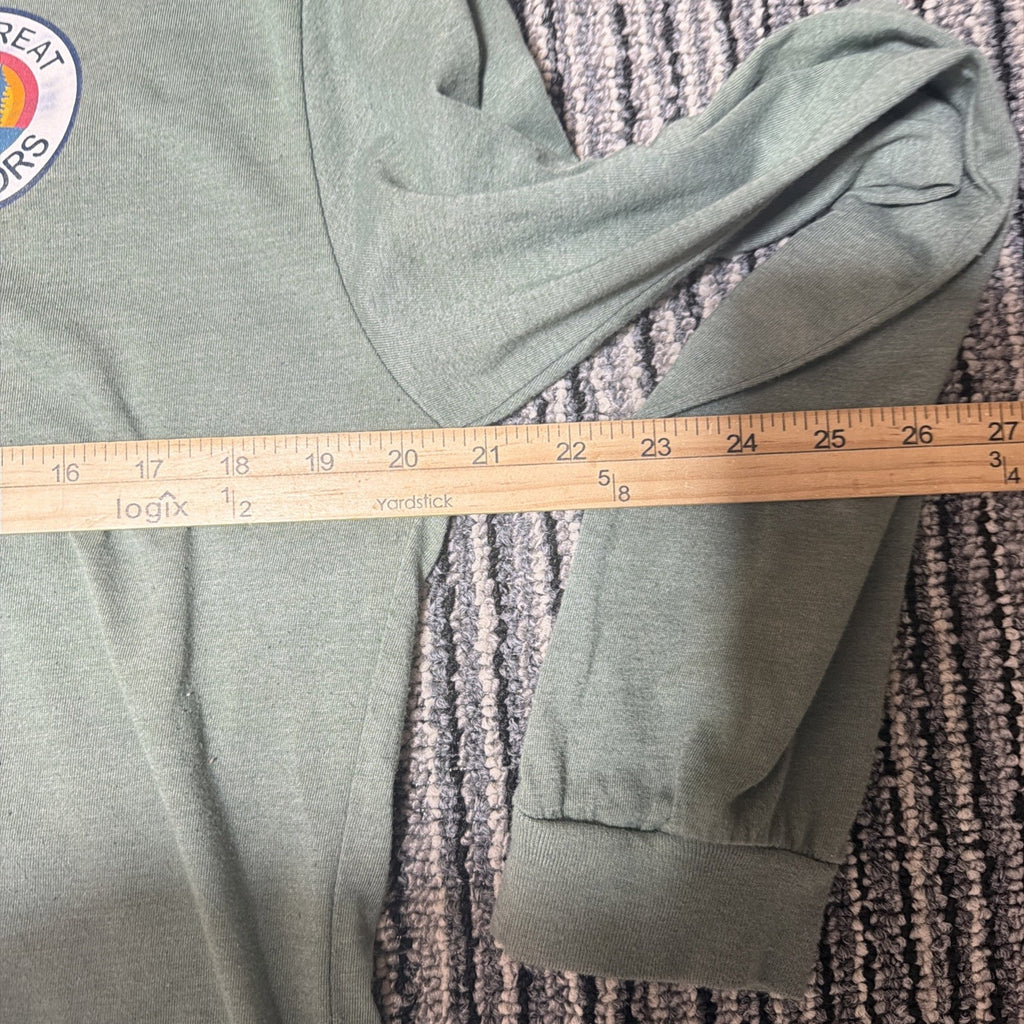 Tennessee T-Shirt Emerald City Green Long Sleeve Tee Shirt The Great Outdoors M