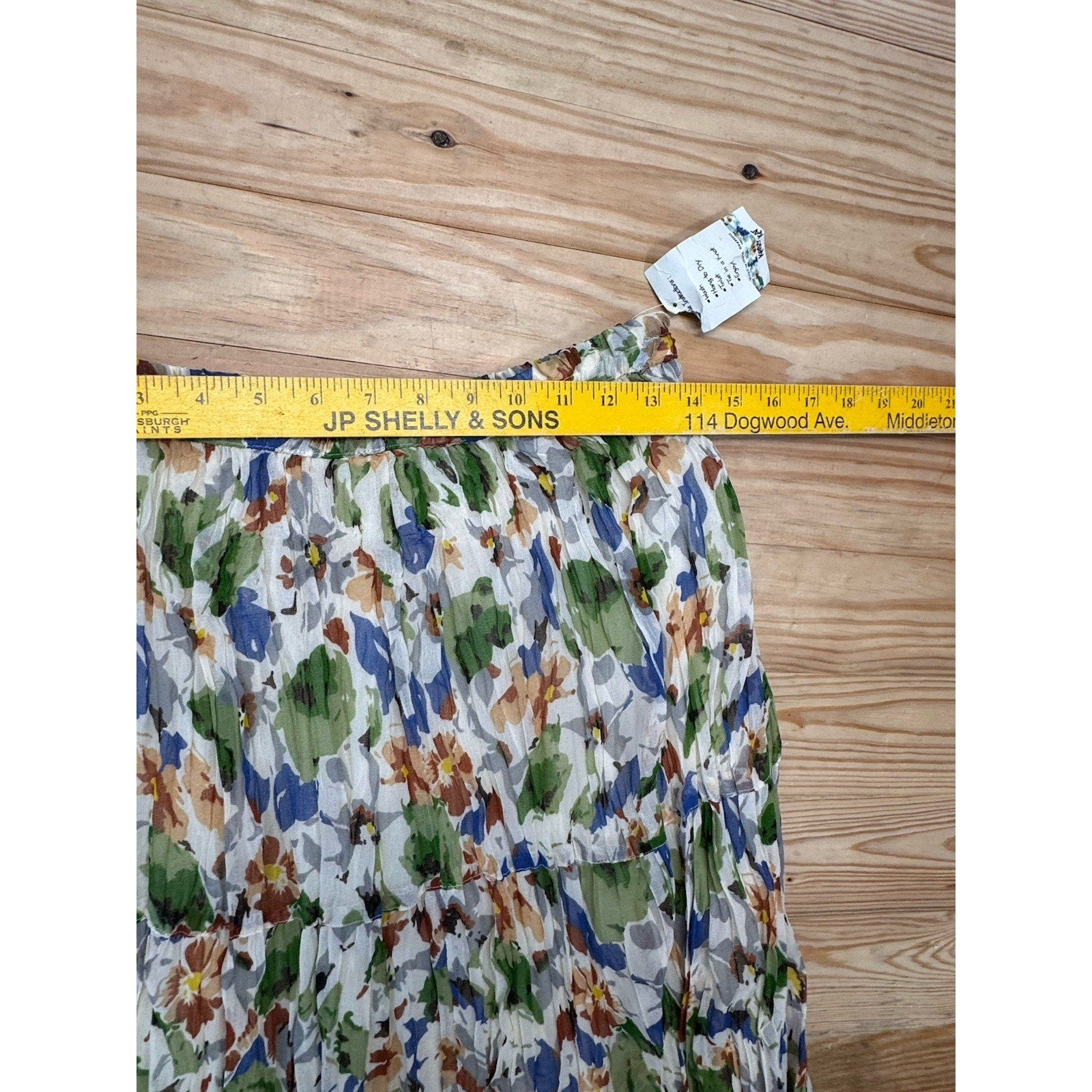 Krazy Kat Tiered Lined Maxi Skirt Women’s Size L Flowy Retro Fairy