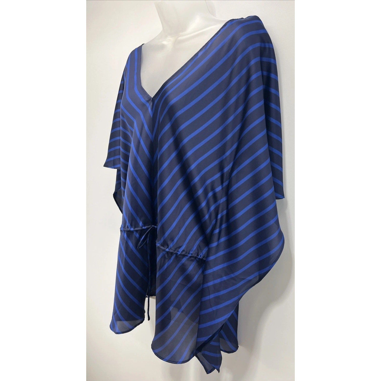 NWT Lauren Ralph Lauren Caftan Kimono Sleeve Drawstring Tie Pullover L/XL