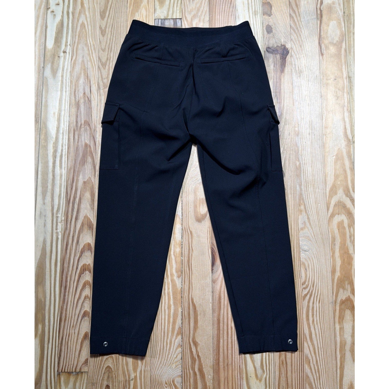 ATHLETA Endless High Rise Cargo Pant 4 Petite Black #467187
