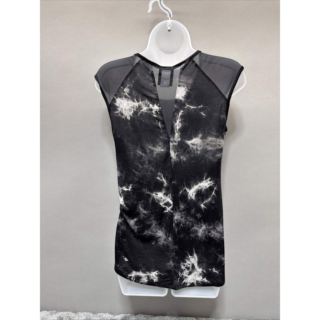 Harley Davidson Black Women Medium Shirt Blouse Rhinestones Black Flaw