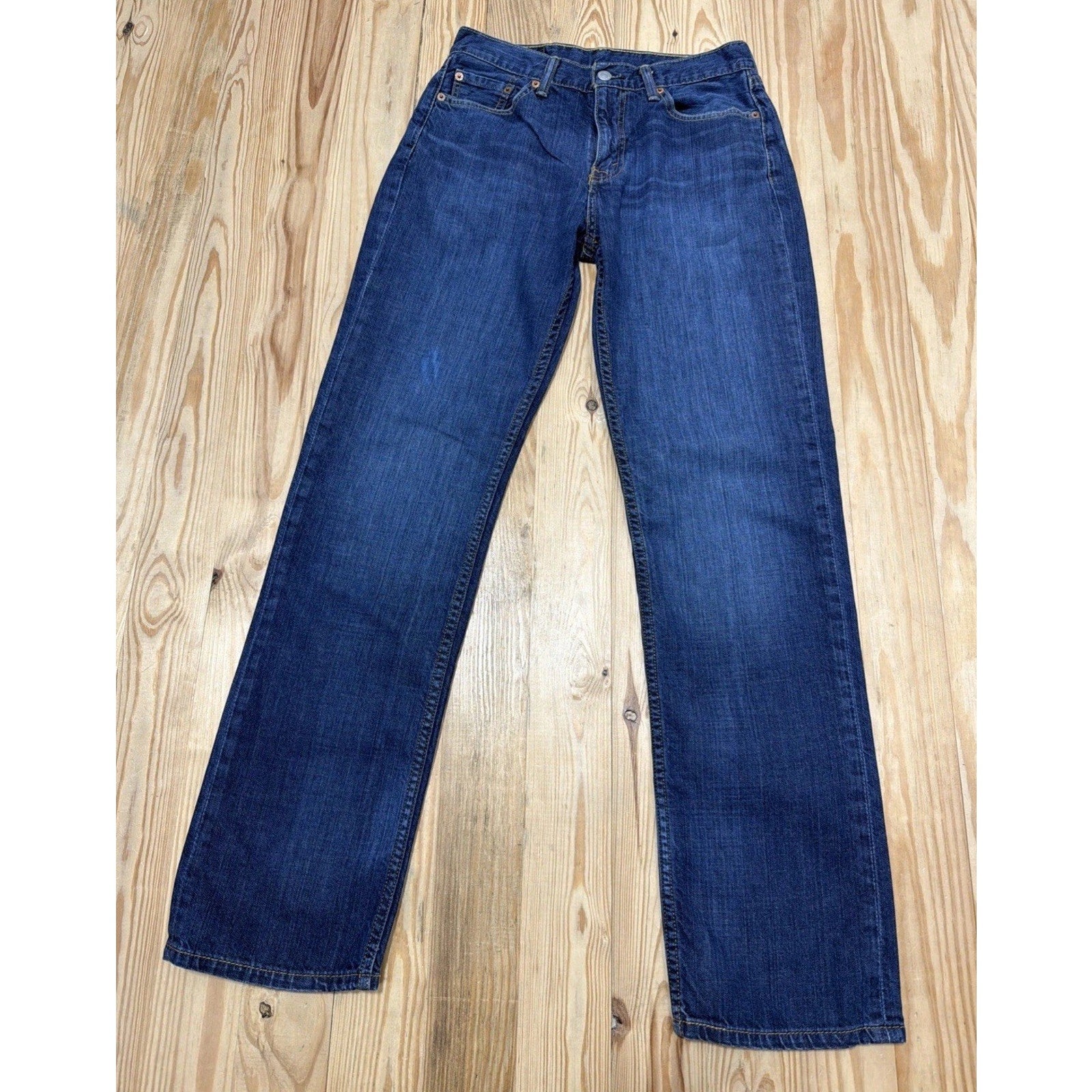 Levis 514 Denim Blue Jeans Mens 30x32 Straight Leg Regular Fit Work Wear