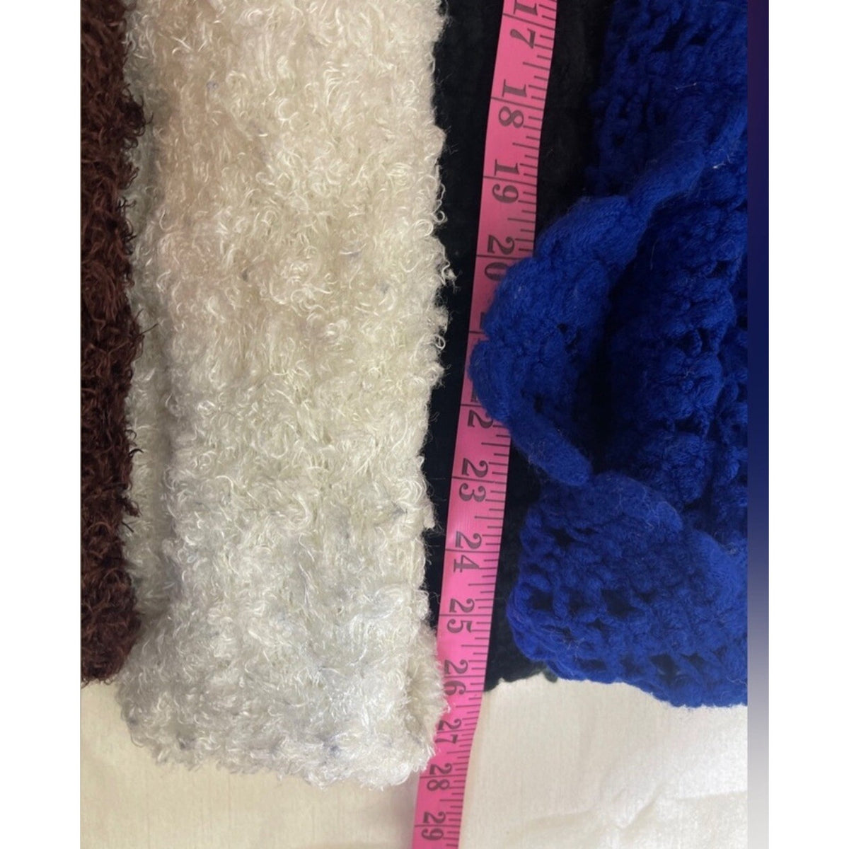 Bundle of 5 Scarves of Various Fabric Colors and Styles Infinity Wrap Warm