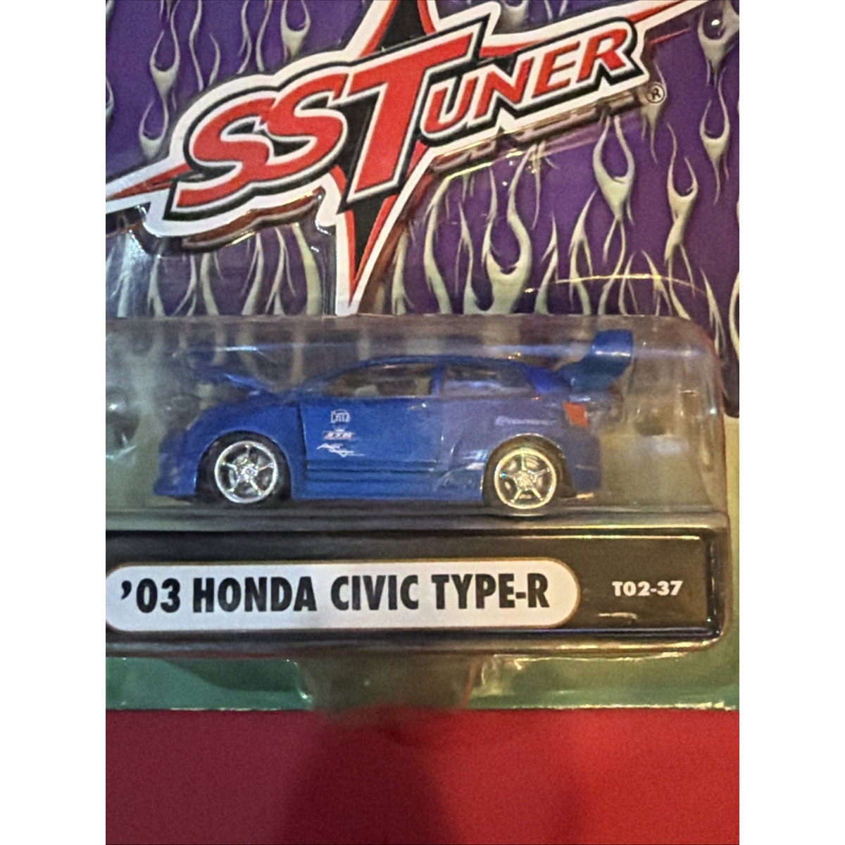 Muscle Machines SS Tuner 2003 Honda Civic Type R Blue 1:64 Diecast T02-37