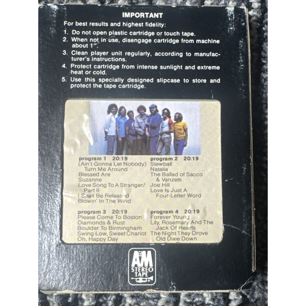 Joan Baez From Every Stage 1976 A&M 8 Track Tape w/ Original Sleeve Vintage