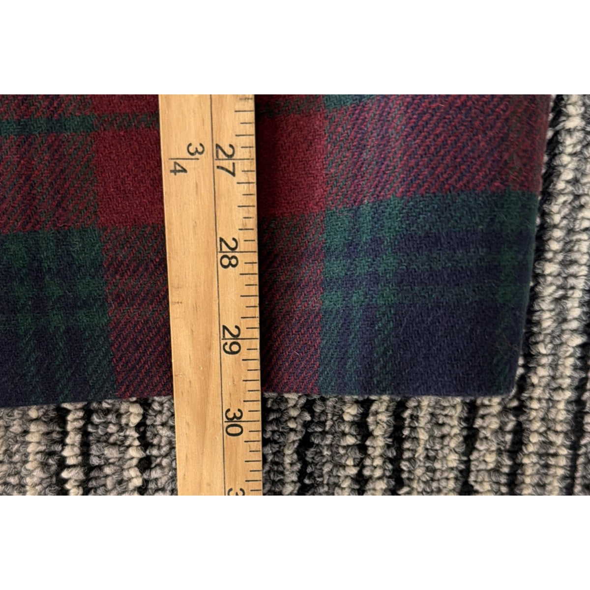Vtg Sag Harbor Women's 12 Red Plaid Wool Blend Single Breasted Lined Blazer NWT