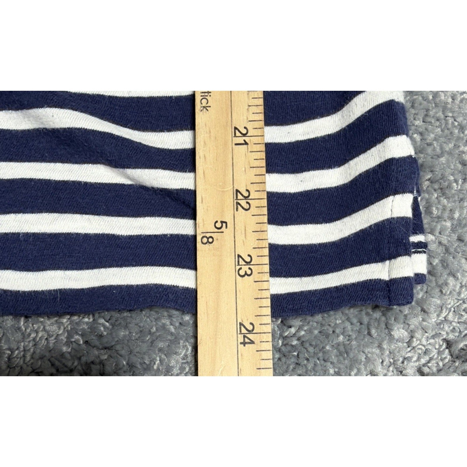 Women’s Ralph Lauren Sport M Long Sleeve Striped Pullover Top Flaw