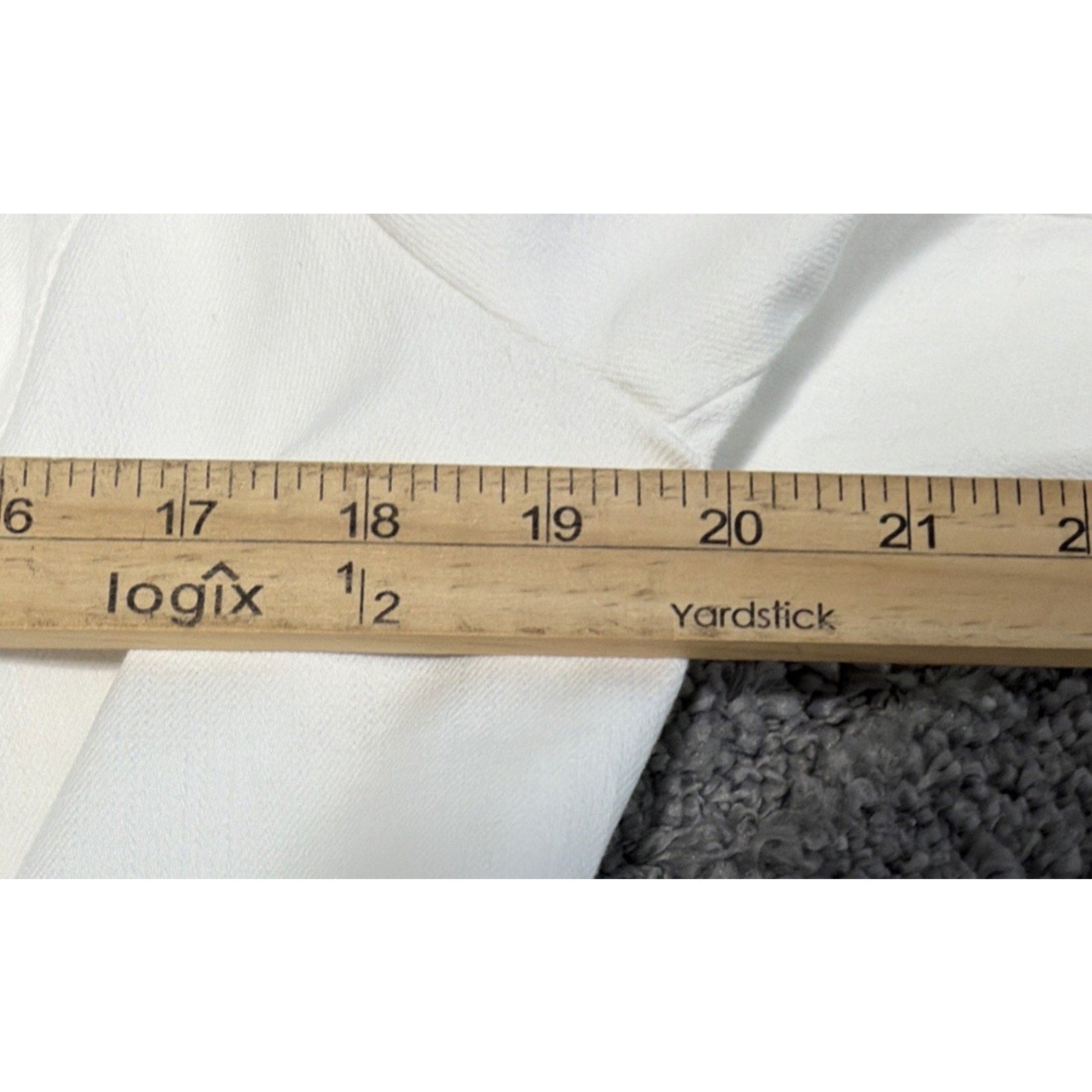 Chico's Jean Jacket Sz 2 L White Denim Peplum Cropped Convertible Open Front